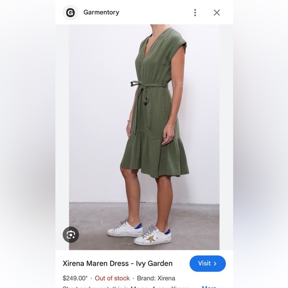 Xirena Maren dress, black cotton gauze, size small - Picture 4 of 9